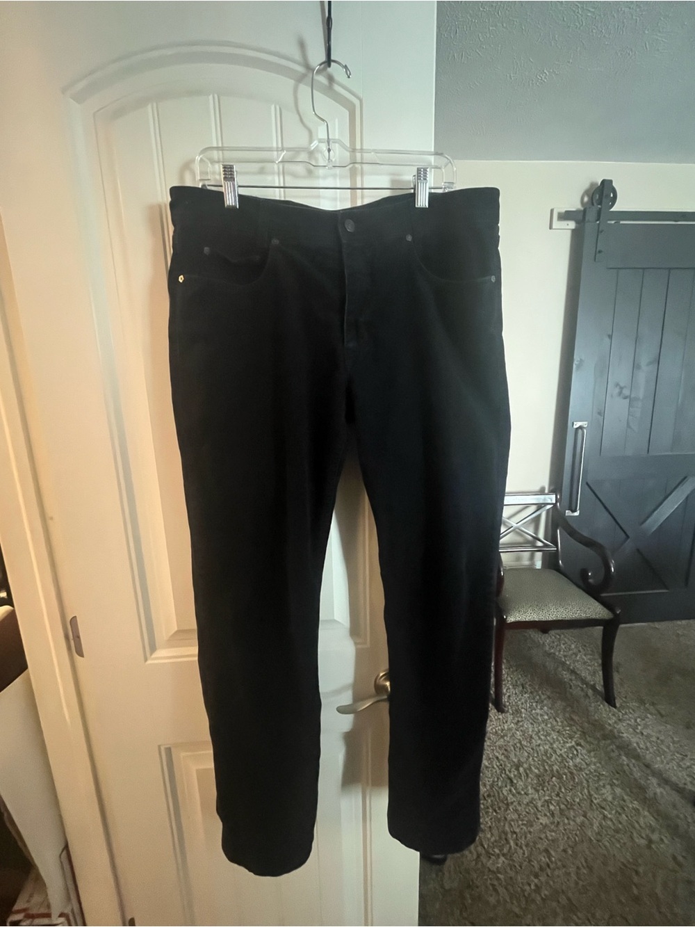 Mac Classic Black Corduroy Jeans - Slim Fit, size 36x31.5